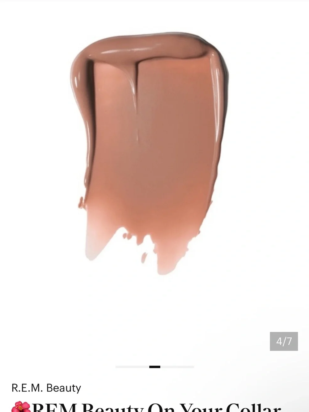 r.e.m. beauty On Your Collar Plumping Lipgloss - Away Message (Brown Nude)